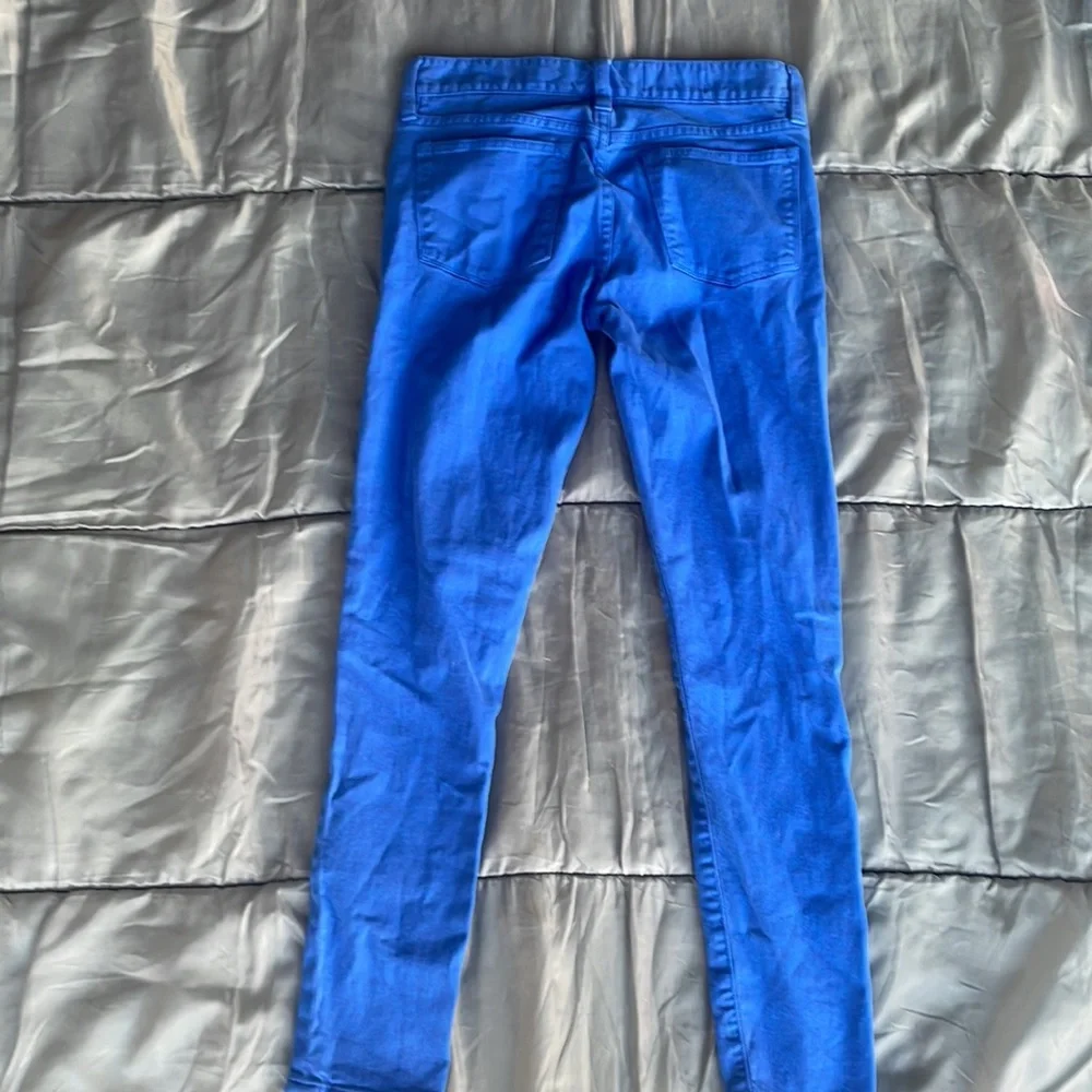 J.Crew Toothpick Royal blue Skinny Jeans! 25